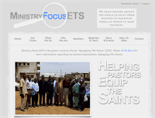 Tablet Screenshot of ministryfocusets.com